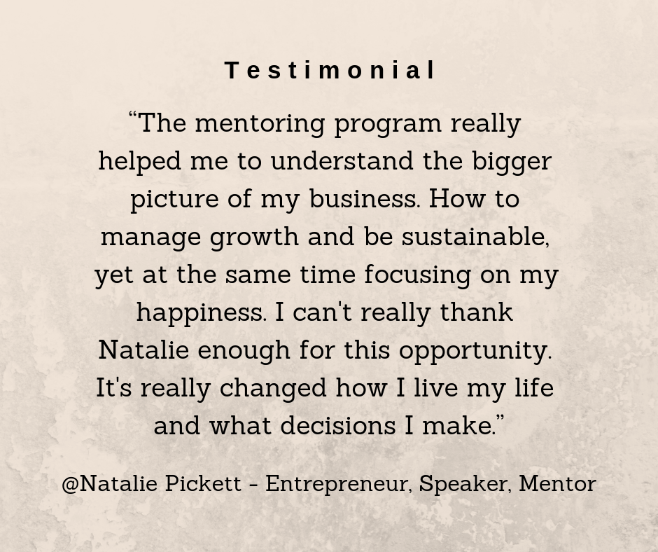 Natalie testimonial manage growth and sustainable